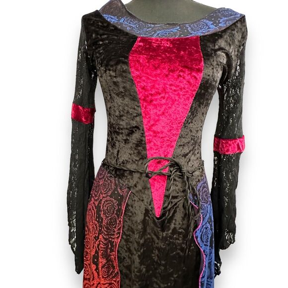 Halloween Dress Renaissance Maiden Vampire Gothic Costume Sz Small/Medium - Picture 5 of 13